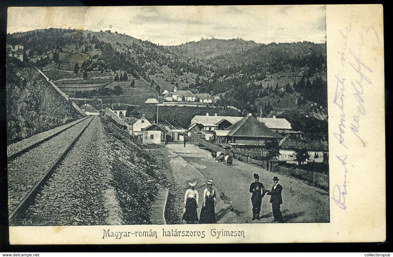 GYIMES 1905. Magyar-Román Határszoros, Csendőr, Régi Képeslap  /  Hun.-Romanian Border , Gendarme,  Vintage Pic. P.card - Hungary