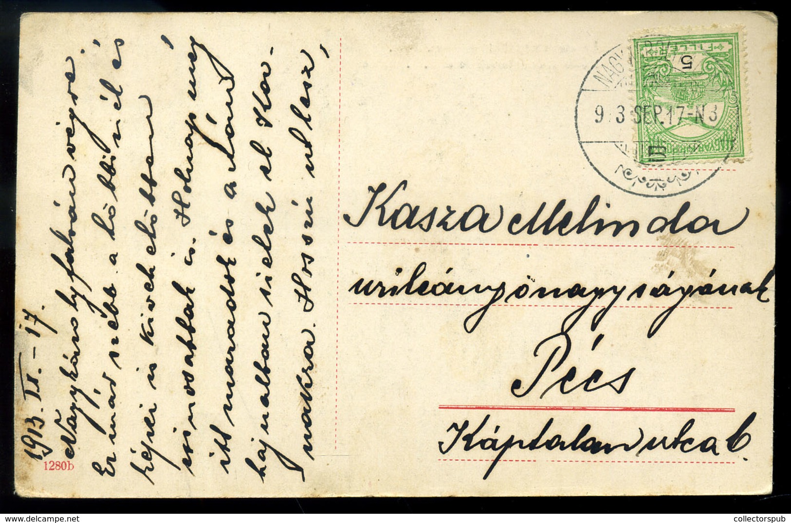 NAGYKÁROLYFALVA / Banatski Karlovac 1913. Régi Képeslap  /   Vintage Pic. P.card - Hungary