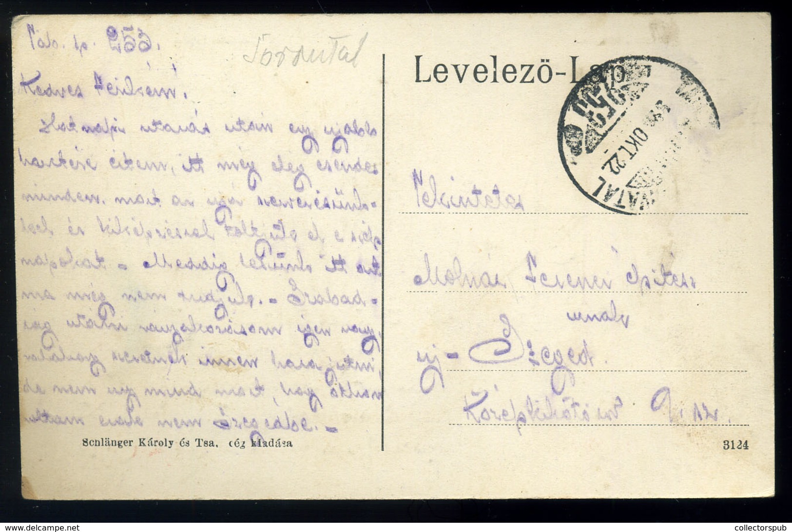 SZAPÁRYFALVA / Țipari 1918. Régi Képeslap , Szép Tábori Posta Bélyegzéssel  /   Vintage Pic. P.card Nice FPO Pmk - Used Stamps