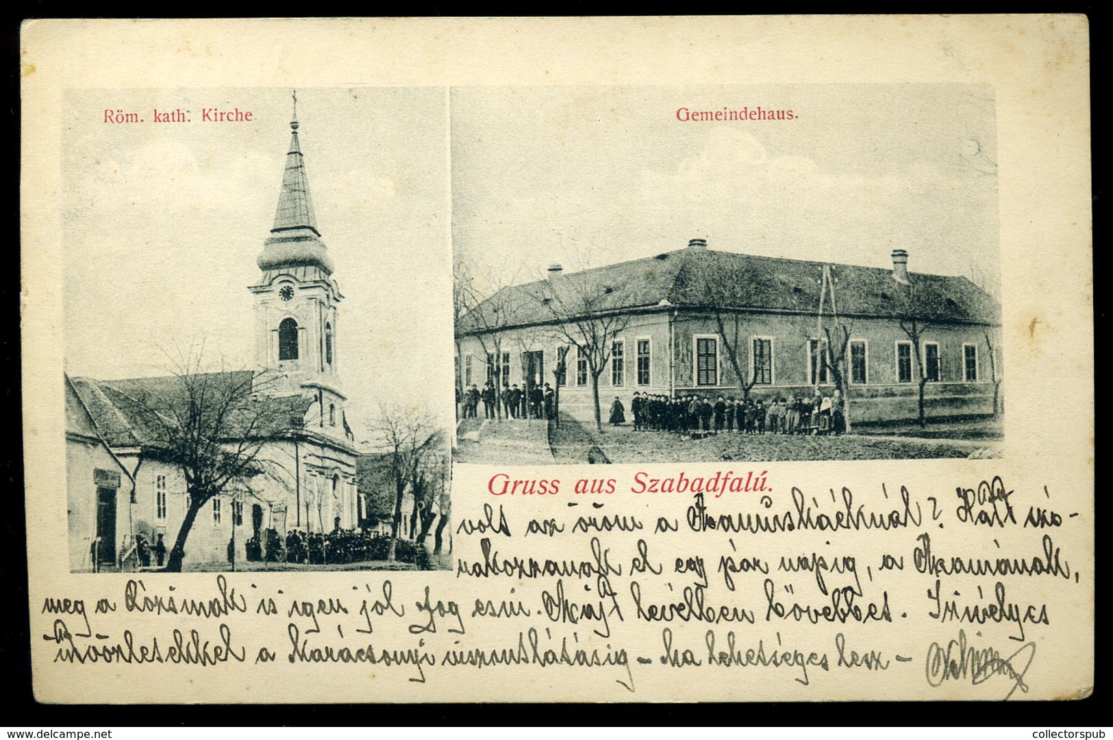 SZABADFALU /  Freidorf 1911. Régi Képeslap  /   Vintage Pic. P.card - Hungary