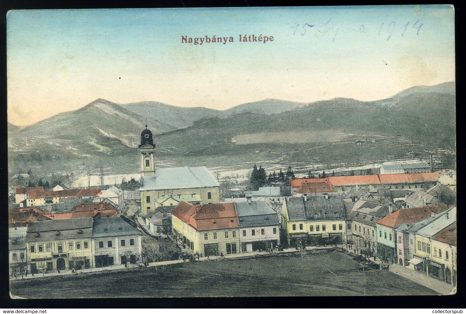 NAGYBÁNYA 1914. Látkép, Régi Képeslap  /  Panorama  Vintage Pic. P.card - Hungría