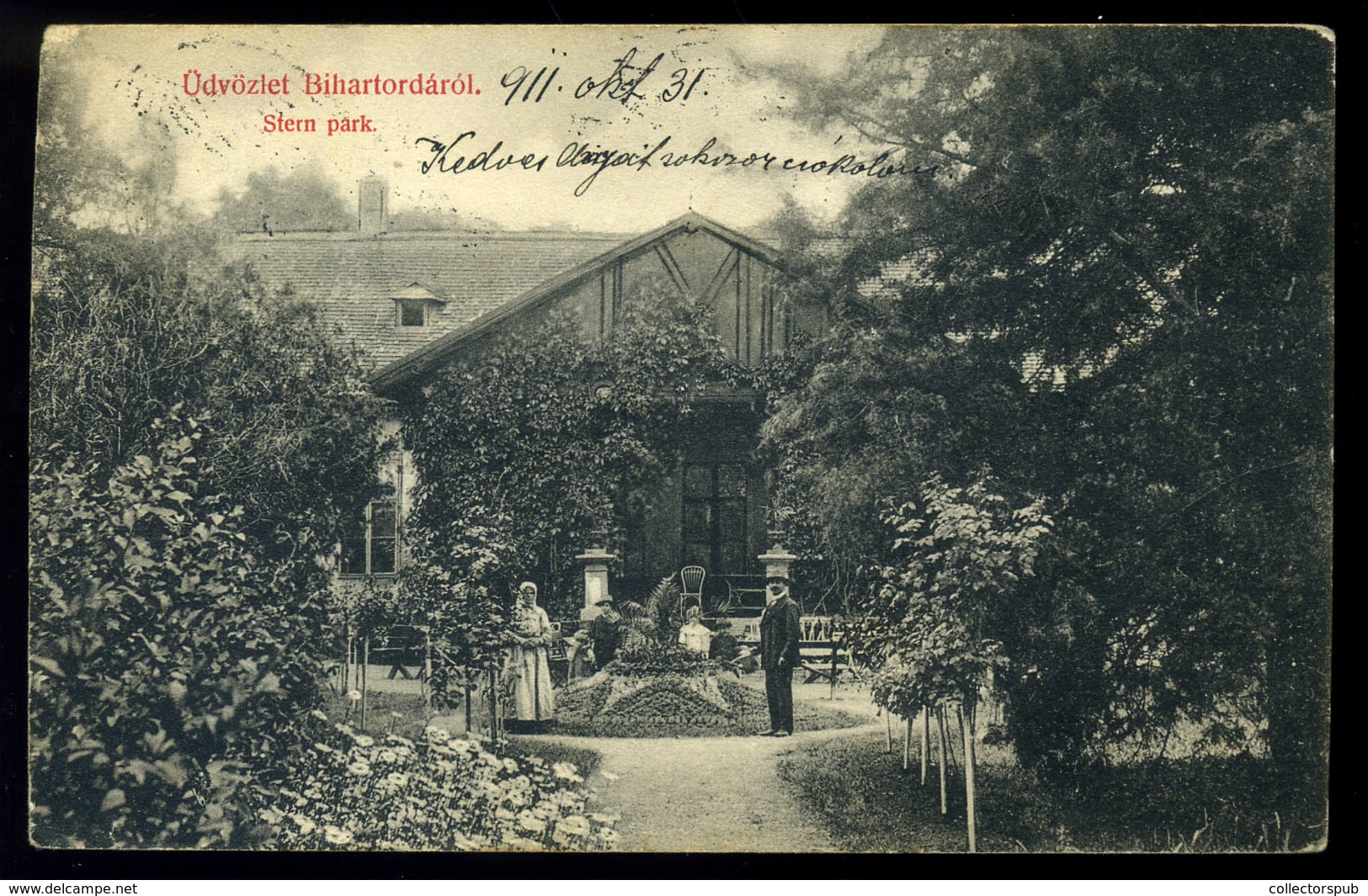 BIHARTORDA 1911. Stern Park Régi Képeslap  /  Stern Park Vintage Pic. P.card - Hongrie