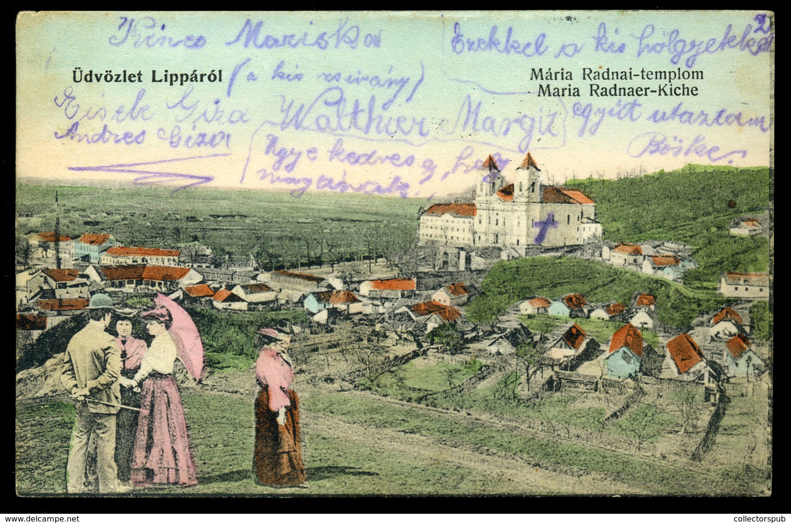 LIPPA 1907.  Régi Képeslap , Kollázs  /   Vintage Pic. P.card, Collage - Hungría