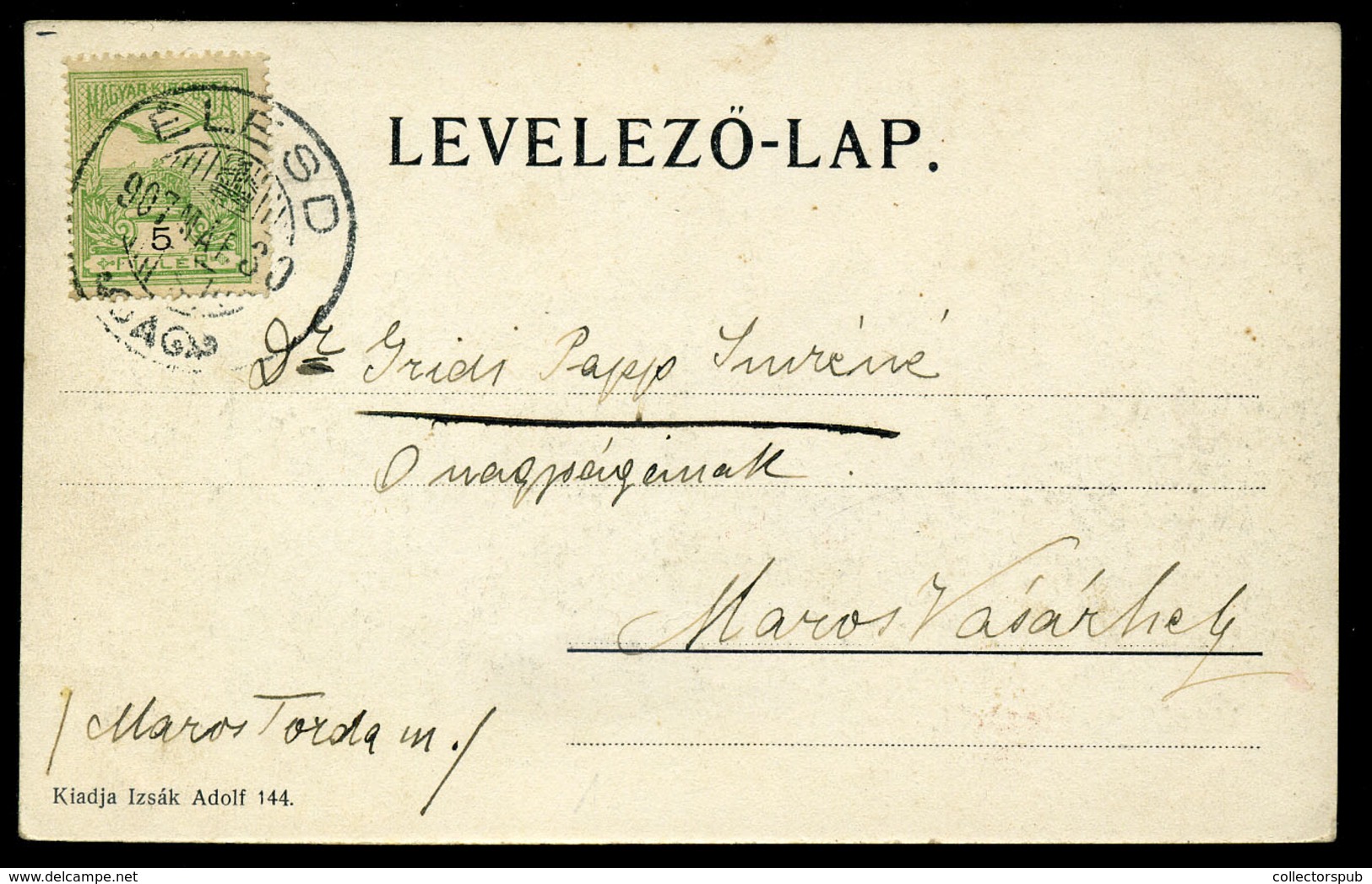 ÉLESD / Aleșd 1907. Régi Képeslap  /   Vintage Pic. P.card - Hongarije