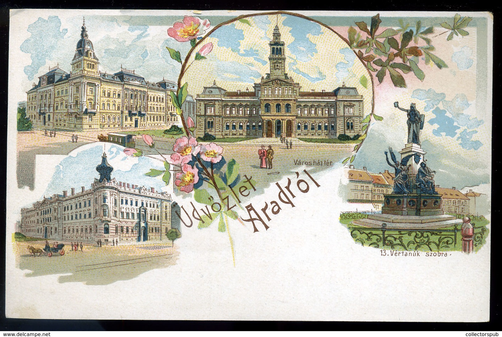 ARAD 1900. Cca. Litho Képeslap  /  Litho Vintage Pic. P.card - Hongrie