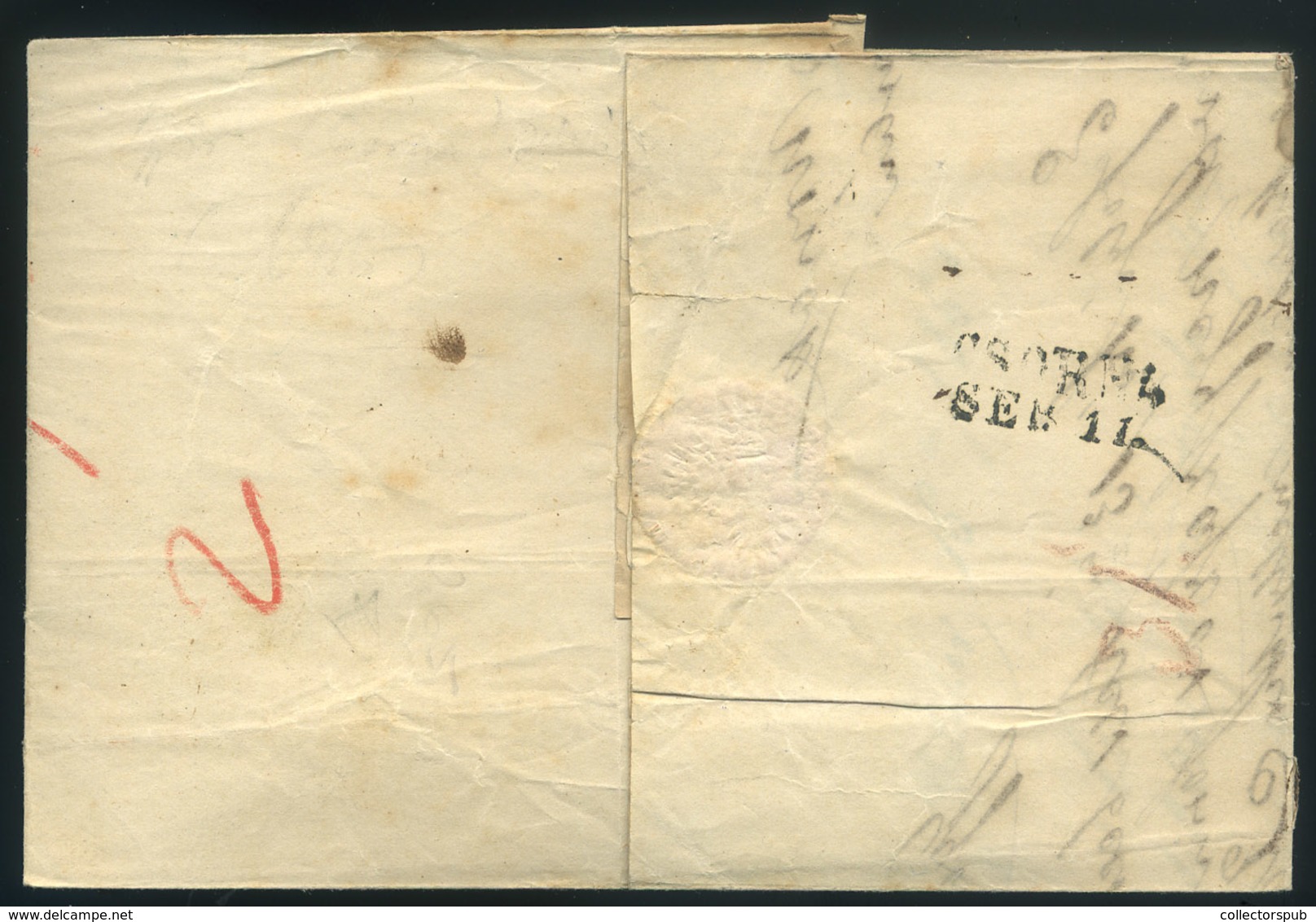 GYŐR 1861. Gőzmalom , Céges, Okmánybélyeges Levél Csornára Küldve  /  Steam Mill Corp. Stamp Duty Letter To Csorna - Oblitérés