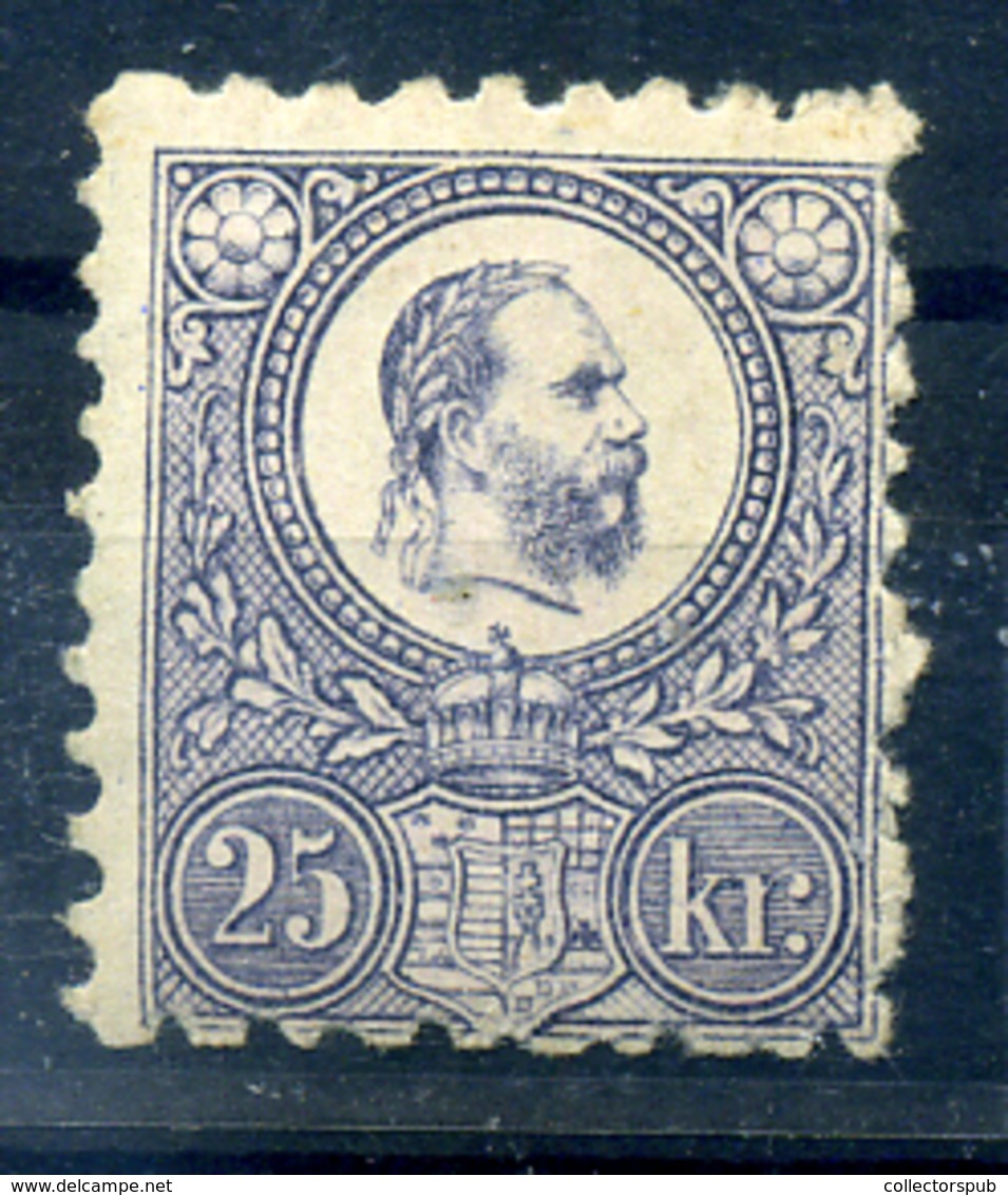 1871. Réznyomat 25Kr élénk Szín, Jó állapotban *  (44000)  /  Copper Print 25 Kr Vibrant Color Good Cond. - Used Stamps