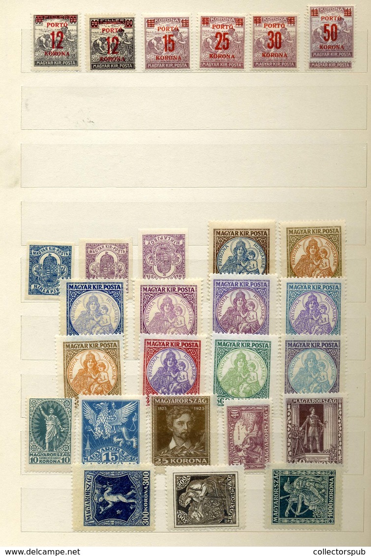 1900-1920. cca. postatiszta vegyes rendező, jobb darabokkal , hadisegély és Árvíz sor stb.. Jó tétel!  /  mixed bundle, 