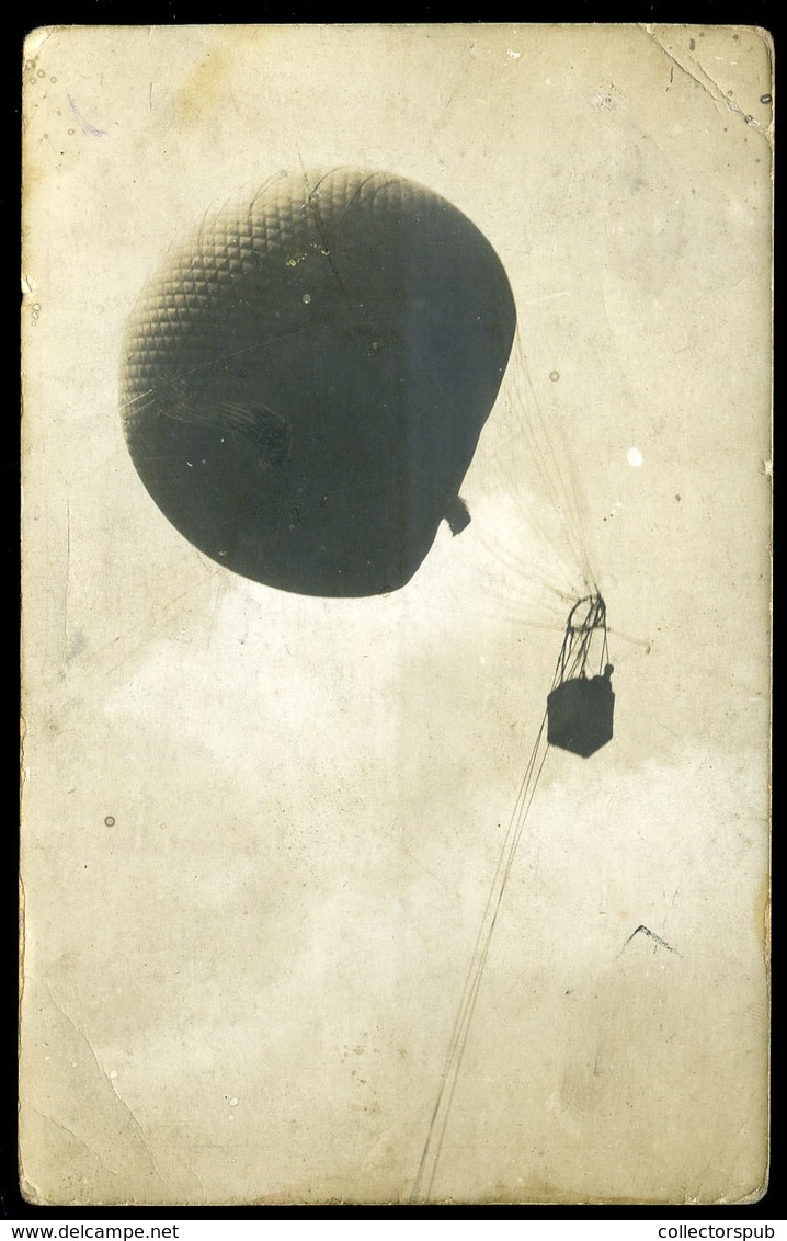 AUSTRIA Fischamed I.VH.Ballon Ritka Fotós Képeslap  /  AUSTRIA WW I. Balloon Rare Photo  Vintage Pic. P.card - Other & Unclassified