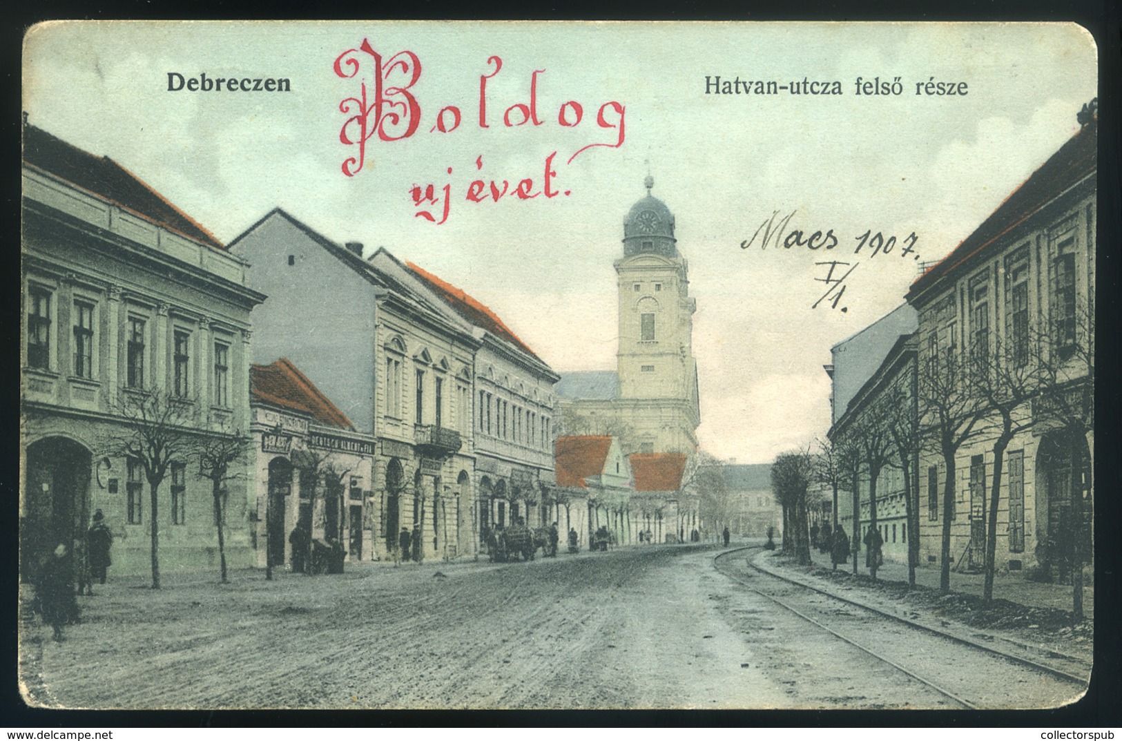 DEBRECEN 1906 Hatvan Utca, Régi Képeslap  /  Hatvan St.   Vintage Pic. P.card - Hungary