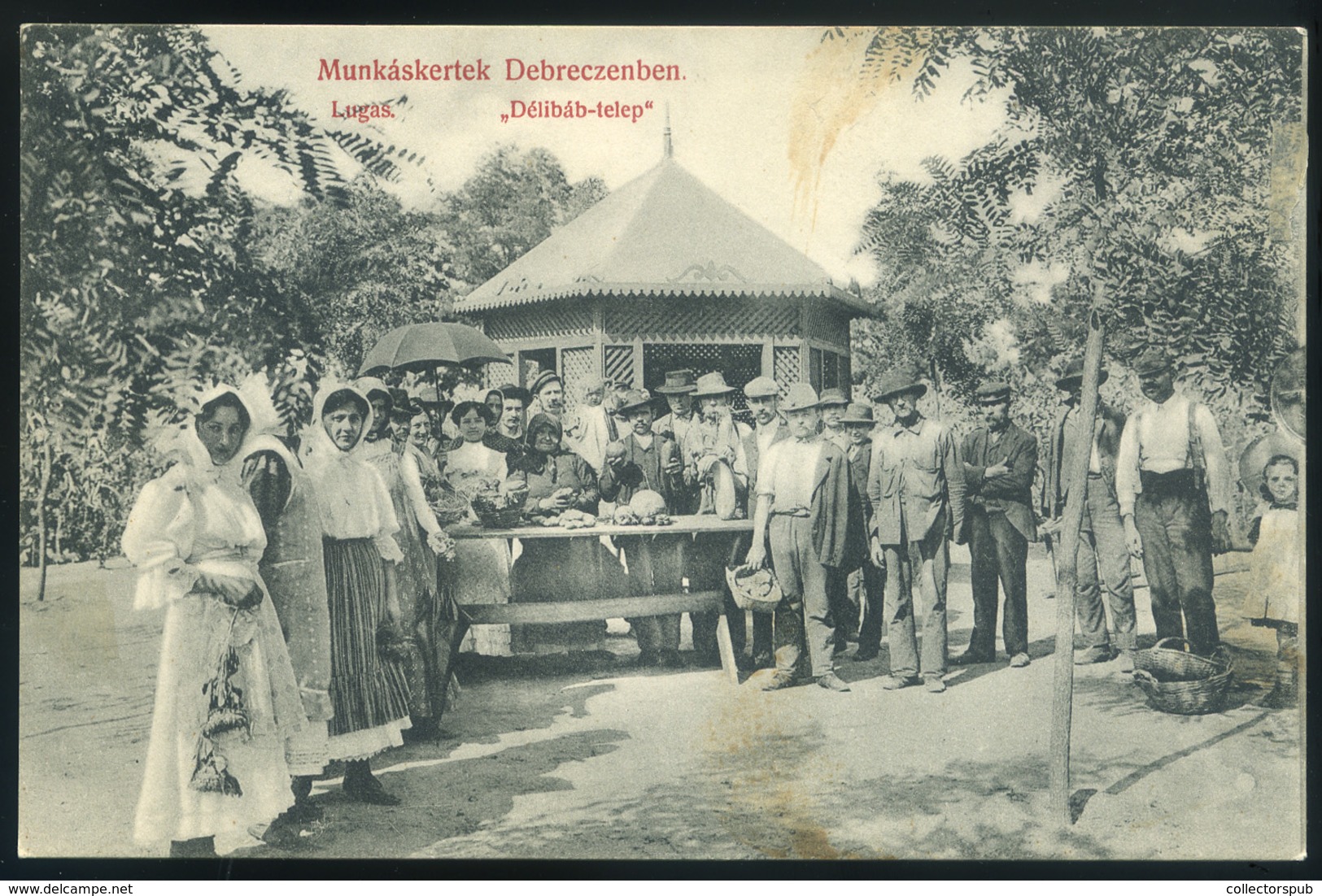 DEBRECEN Munkás Kertek, Délibáb Telep, Régi Képeslap  /  Worker Garden Délibáb Camp   Vintage Pic. P.card - Hongrie