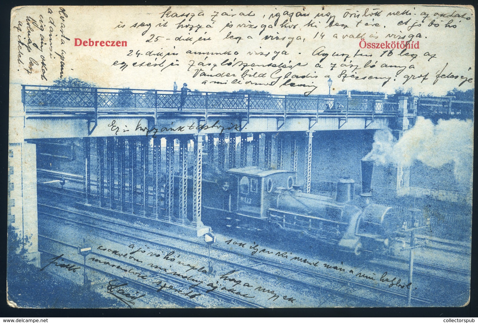 DEBRECEN 1908. Összekötő Híd, Vasút, Régi Képeslap  /  Bridge, Railway   Vintage Pic. P.card - Hongrie