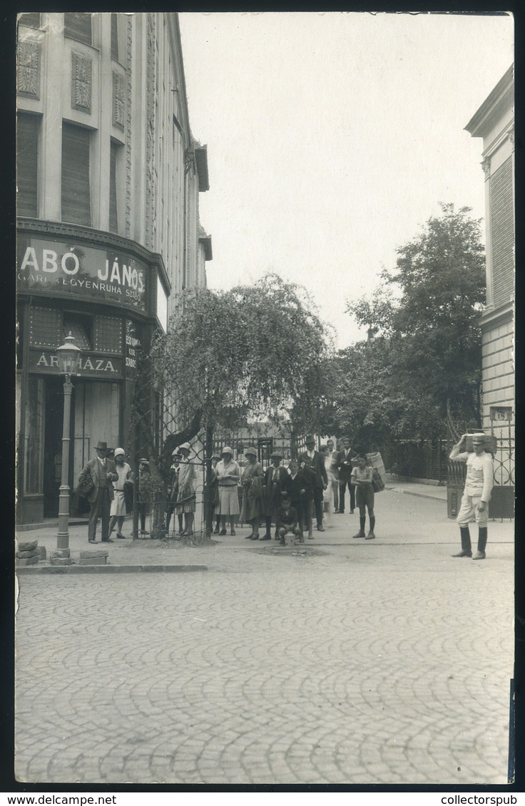 DEBRECEN 1928. "A Híres Nevezetes Licyum Barbarum " Szabó János áruháza, Fotós, Régi Képeslap - Hungary