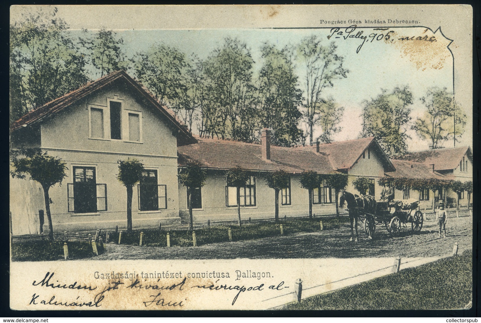 DEBRECEN 1905. Pallag Gazdasági Akadémia, Régi Képeslap  /  Pallag Economic Academy   Vintage Pic. P.card - Hungary