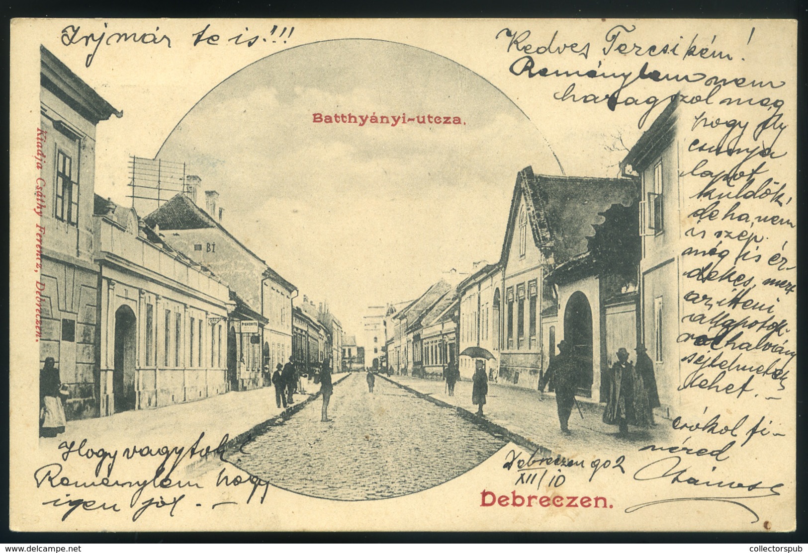 DEBRECEN 1902. Batthyányi Utca, Régi Képeslap  /  Batthyányi St,   Vintage Pic. P.card - Hungary