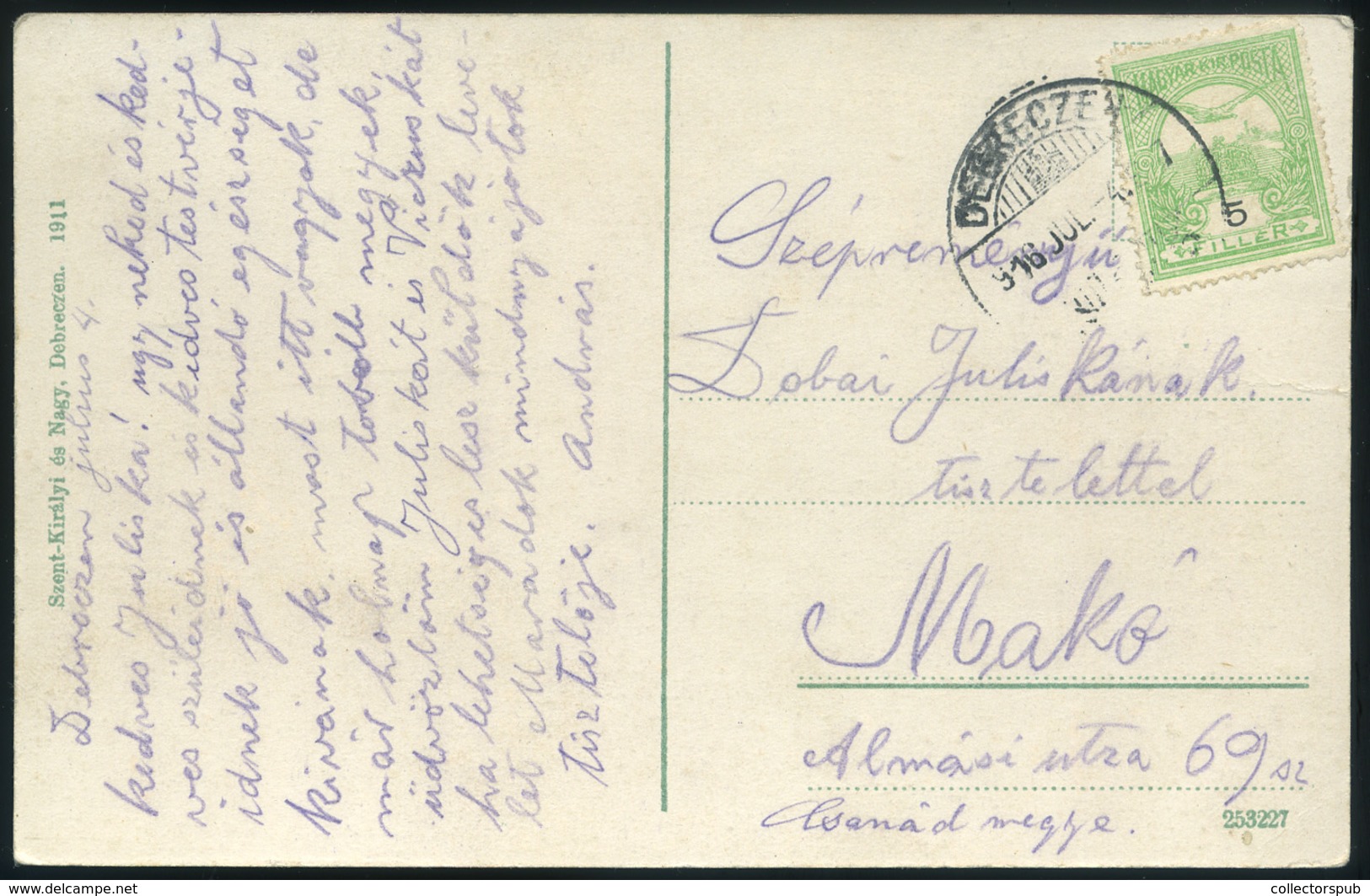 DEBRECEN 1916. Zsinagóga, Régi Képeslap  /  Synagogue   Vintage Pic. P.card - Religión & Esoterismo