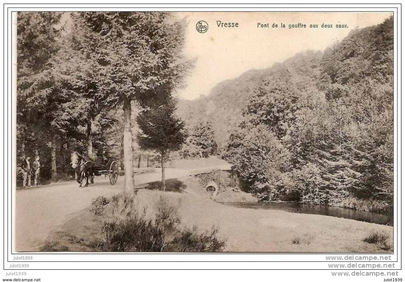 ORCHIMONT ..--   Pont Du Gouffre Aux 2 Eaux . 1912 Vers CORBION ( Mlle Justine BOUCHEZ ) . Voir Verso . - Vresse-sur-Semois