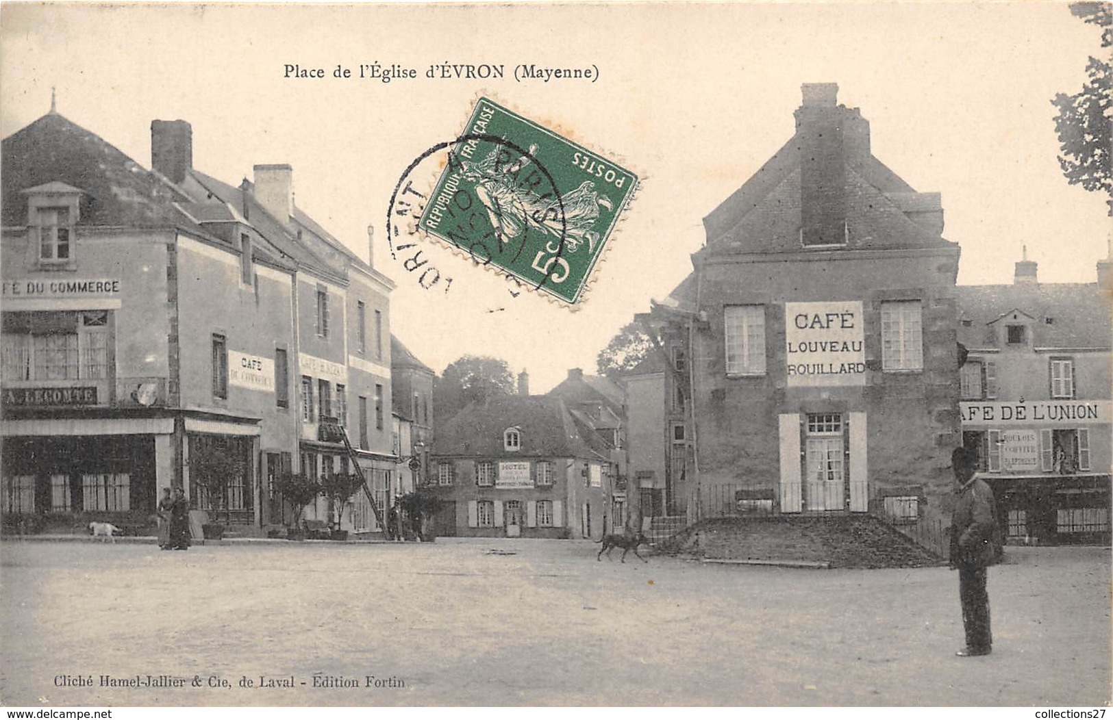 53-EVRON- PLACE DE L'EGLISE D'EVRON - Evron