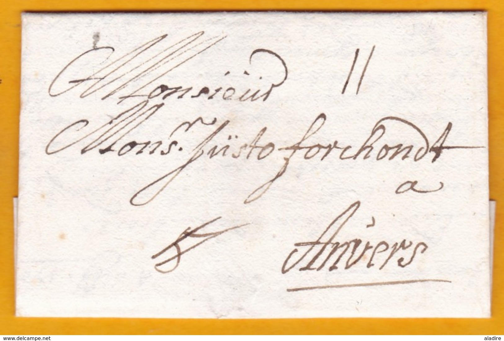 1706 - Lettre Avec Correspondance En Flamand De Vienne, Autriche Vers Anvers, Pays Bas Espagnols, Belgique - ...-1850 Prefilatelía