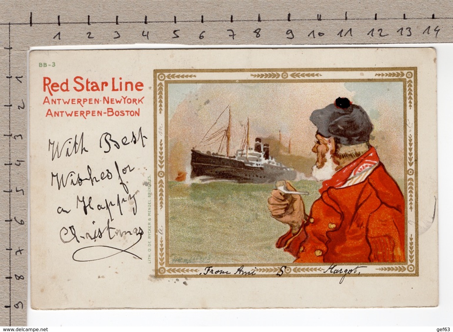 Red Star Line - Antwerpen-New York - Antwerpen-Boston (1906) - Paquebots