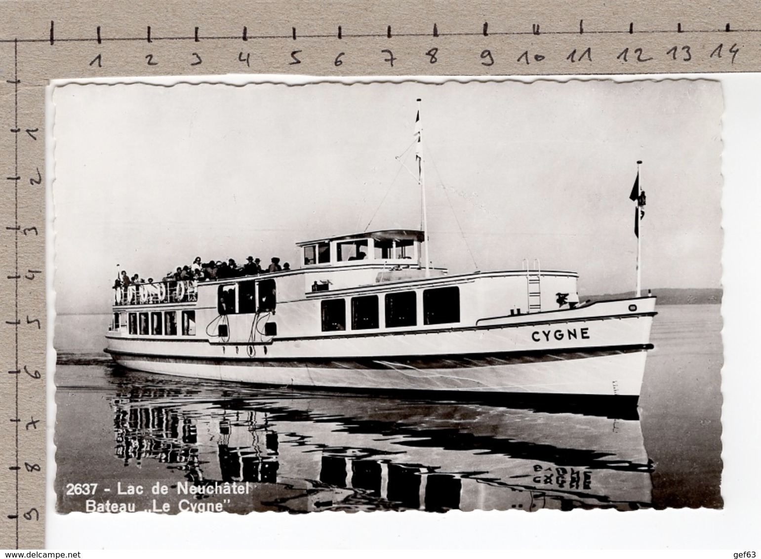 LNM Société De Nagigation Sur Les Lacs De Neuchâtel Et Morat SA - Lac De Neuchâtel - Bateau Le Cygne - Autres & Non Classés