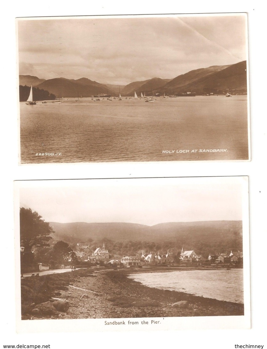 THREE POSTCARDS OF LOCH FYNE SCOTLAND ARGYLLSHIRE - Argyllshire