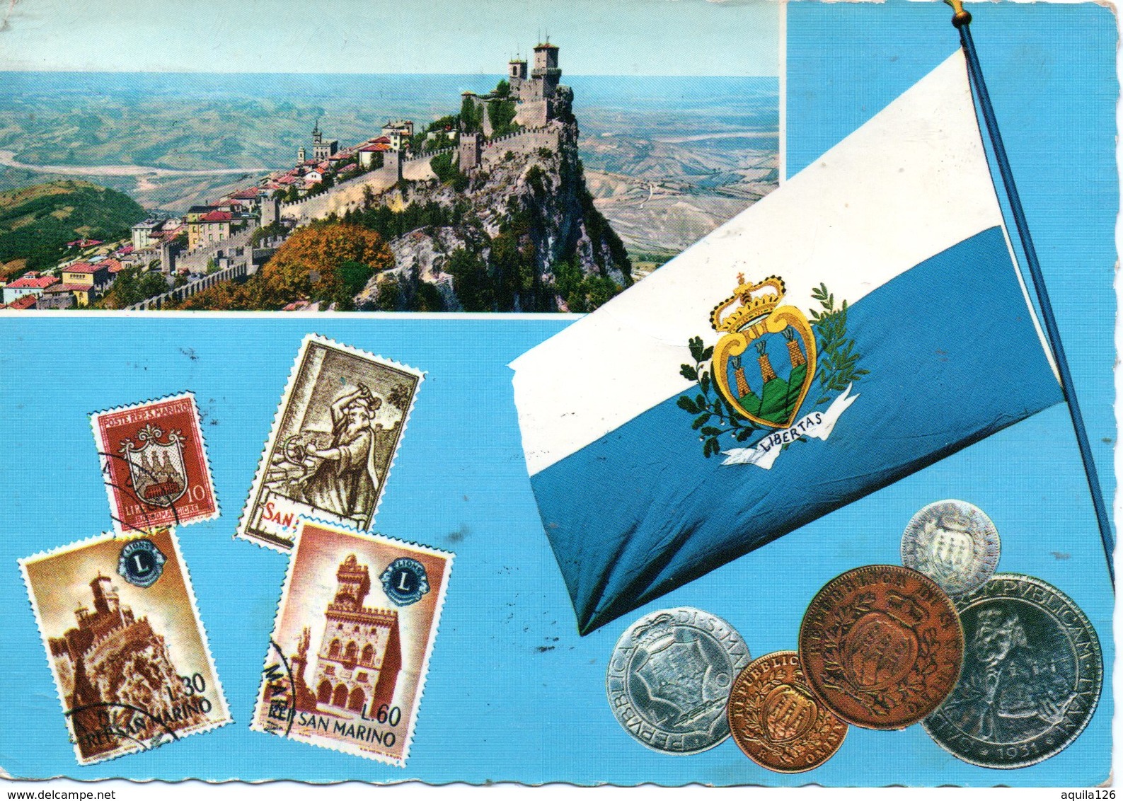 BELLISSIMA CARTOLINA SAN MARINO E859 - San Marino