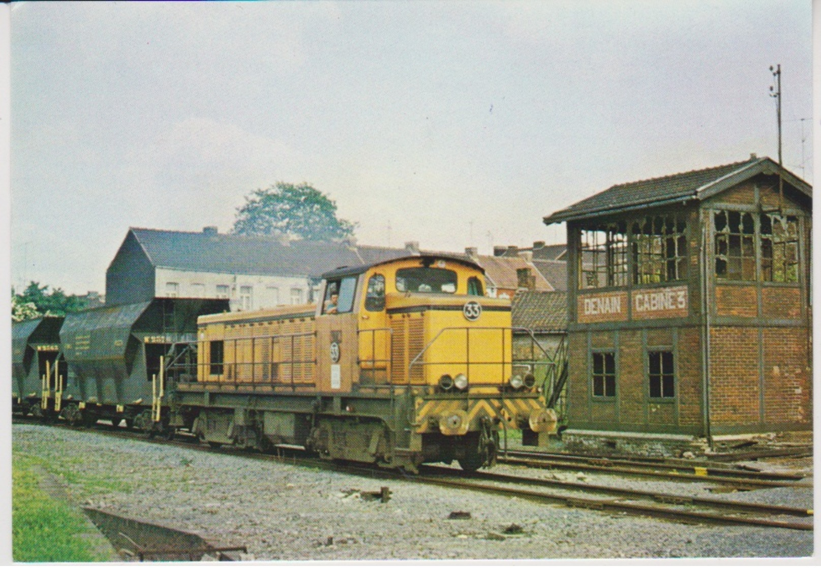 CP - TRAINS - LOCOMOTIVES - Locomotive Brissonneau N°33 En Gare De Denain-Mines. - Treinen