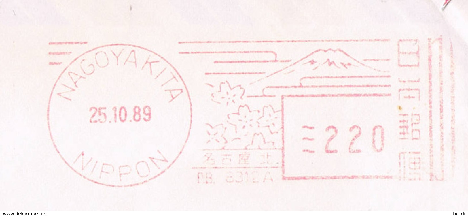 Japan - Freistempel Auf Luftpostbrief In Die DDR Aus Nagoya - Meterstamp - Briefe U. Dokumente