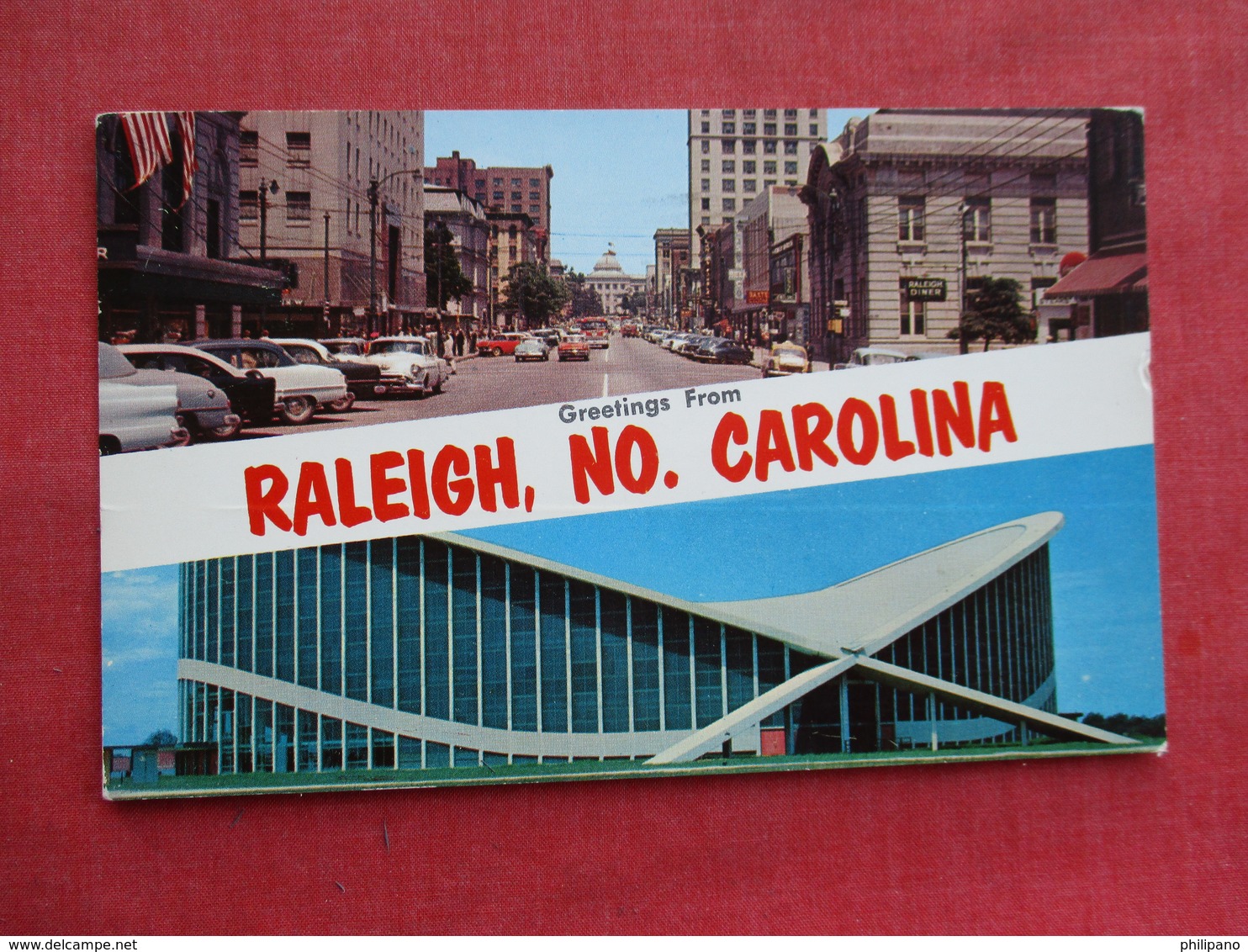 Raleigh Greetings Fayvetteville Street & State Fair Arena   Raleigh  North Carolina   Ref 3275 - Raleigh