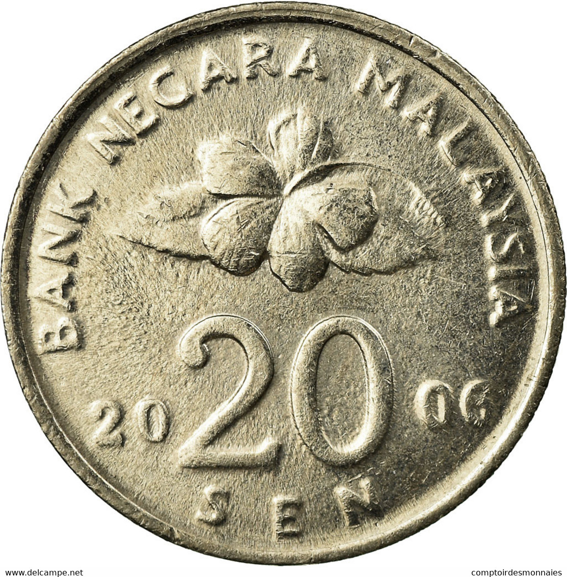 Monnaie, Malaysie, 20 Sen, 2006, TTB, Copper-nickel, KM:52 - Malaysie