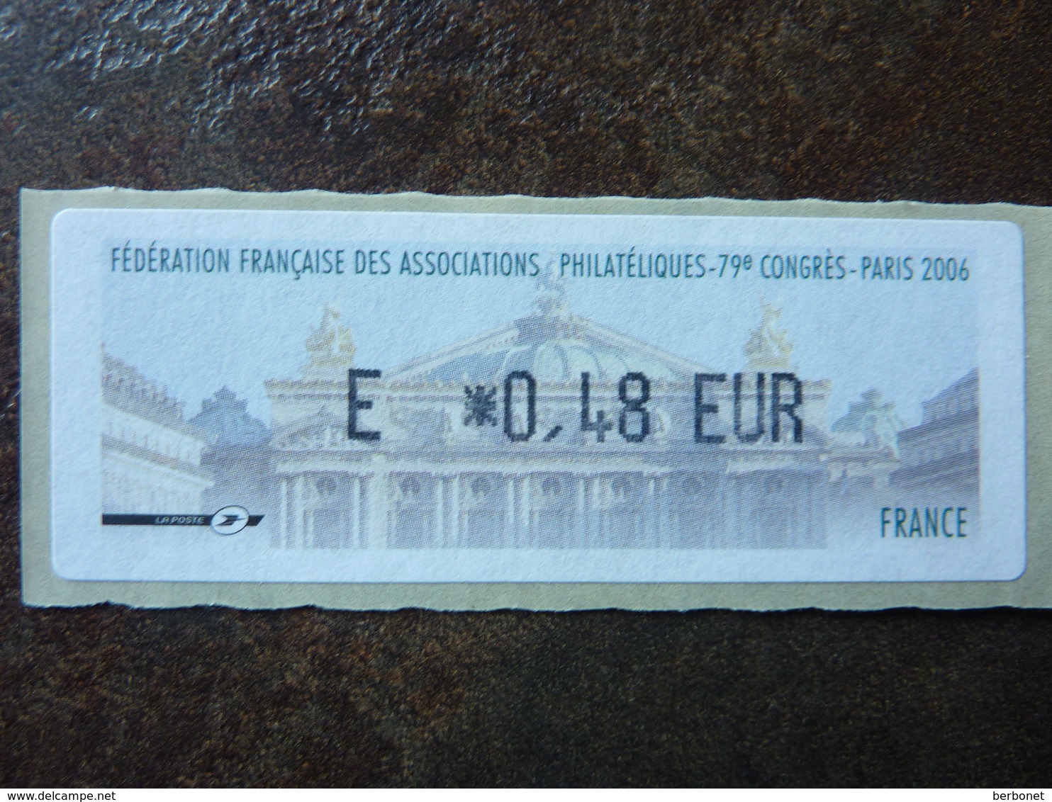 2006 LISA1 CONGRES FFAP PARIS  E 0,48€  (vendue à La Valeur Faciale)  ** MNH - 1999-2009 Vignettes Illustrées