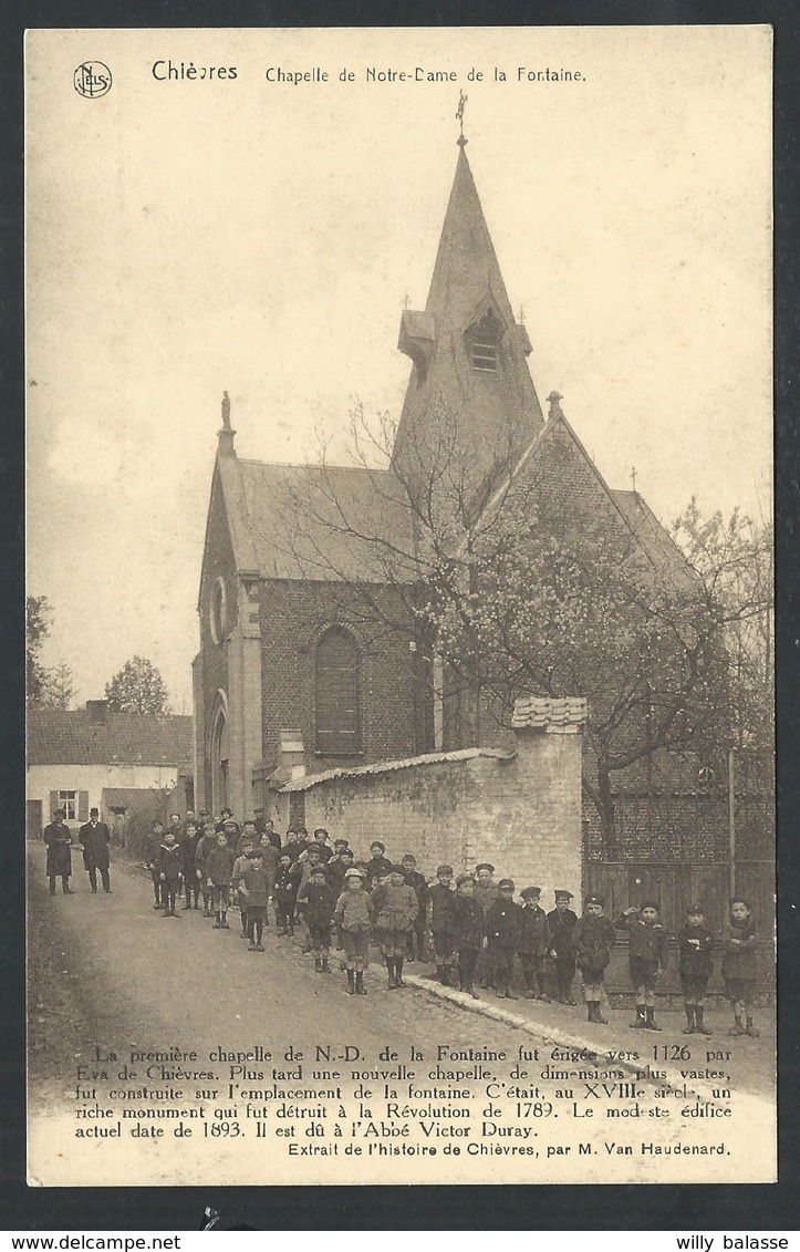 +++ CPA - CHIEVRES - Chapelle De Notre Dame De La Fontaine - Nels - Carte Animée   // - Chievres