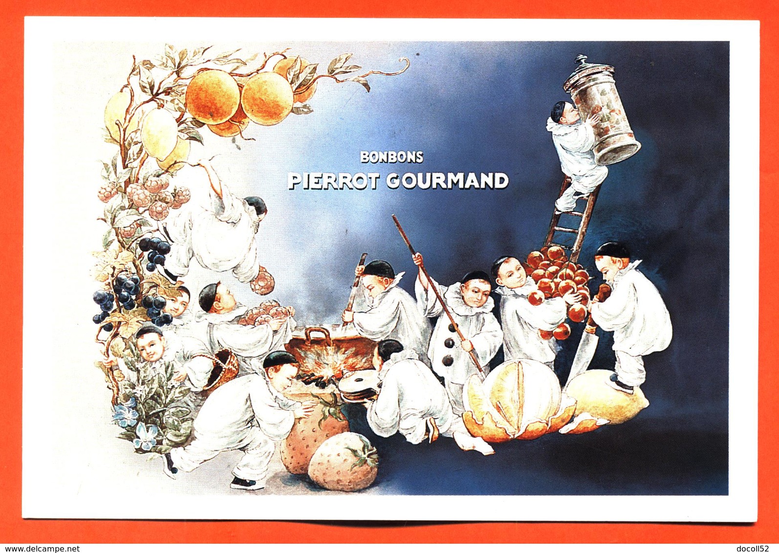 CPM GF Publicitaire " Bonbons Pierrot Gourmand " - Werbepostkarten