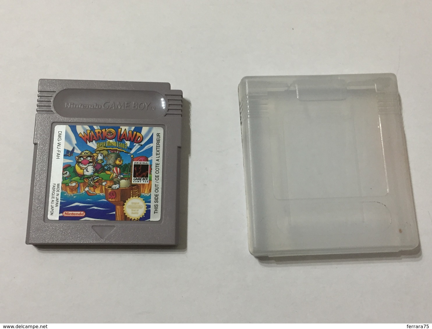GAME BOY NINTENDO WARIO LAND  CARTUCCIA +CUSTODIA. - Nintendo Game Boy