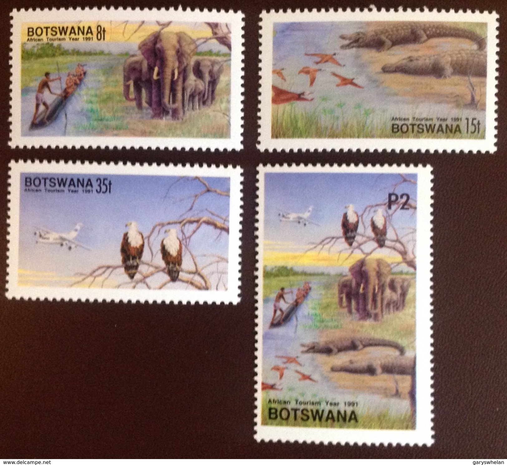 Botswana 1991 Okavango Delta Birds Animals MNH - Sonstige & Ohne Zuordnung