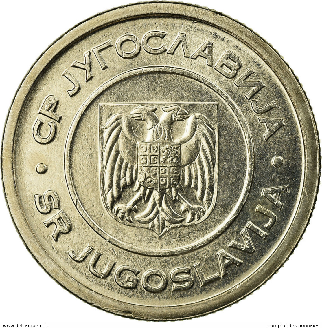 Monnaie, Yougoslavie, 5 Dinara, 2000, Belgrade, SUP, Copper-Nickel-Zinc, KM:182 - Yougoslavie