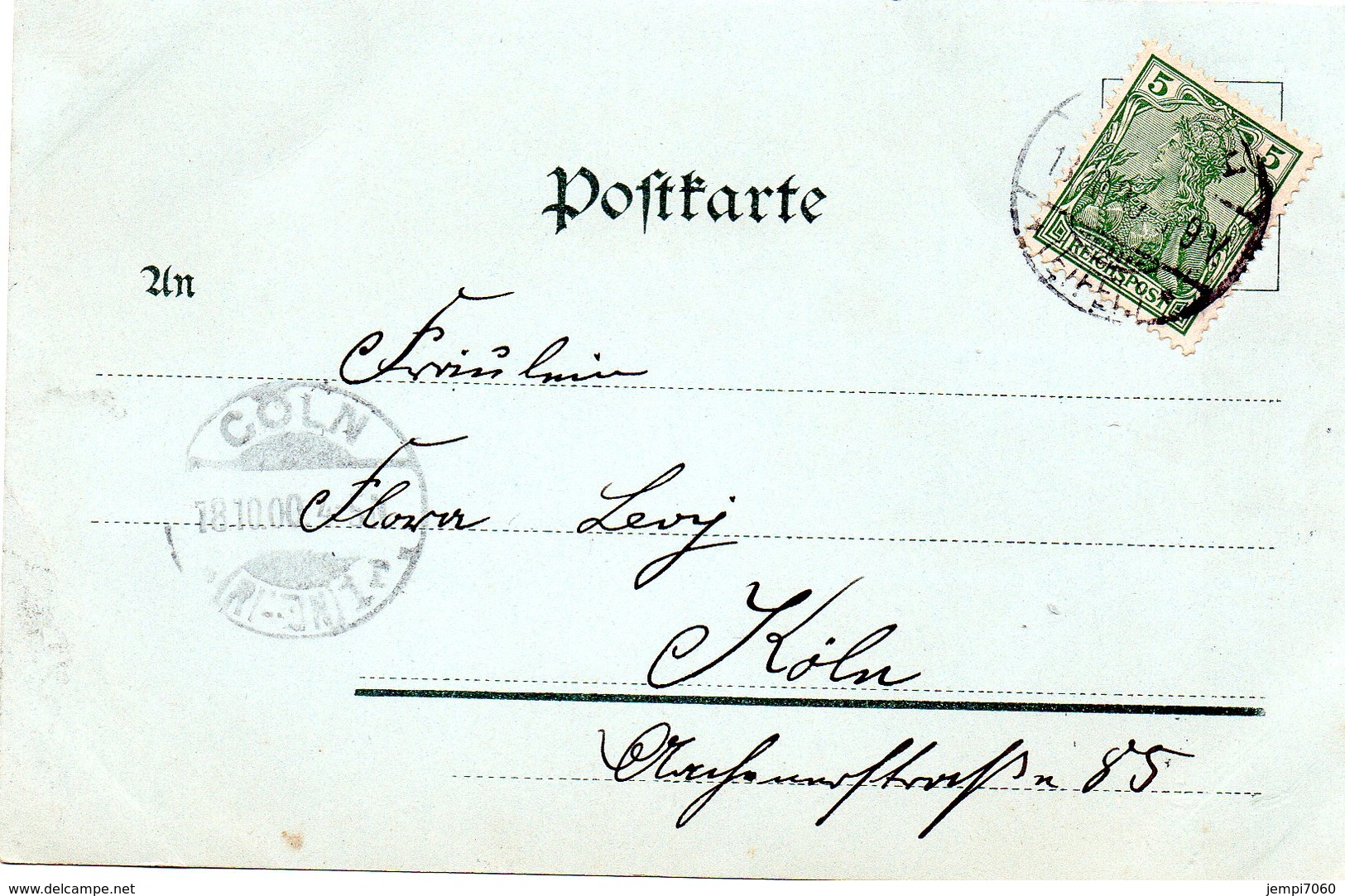 SANKT-VITH : Gruss Aus / Carte Affranchie Et Oblitérée En Allemagne En 1900 (voir Scans) - Saint-Vith - Sankt Vith