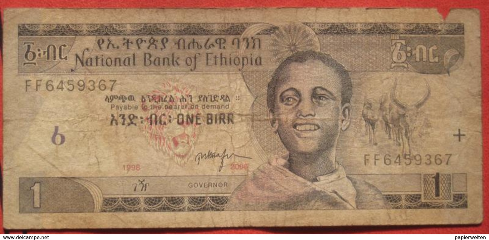 1 Birr 1998 (WPM 46a) - Ethiopia