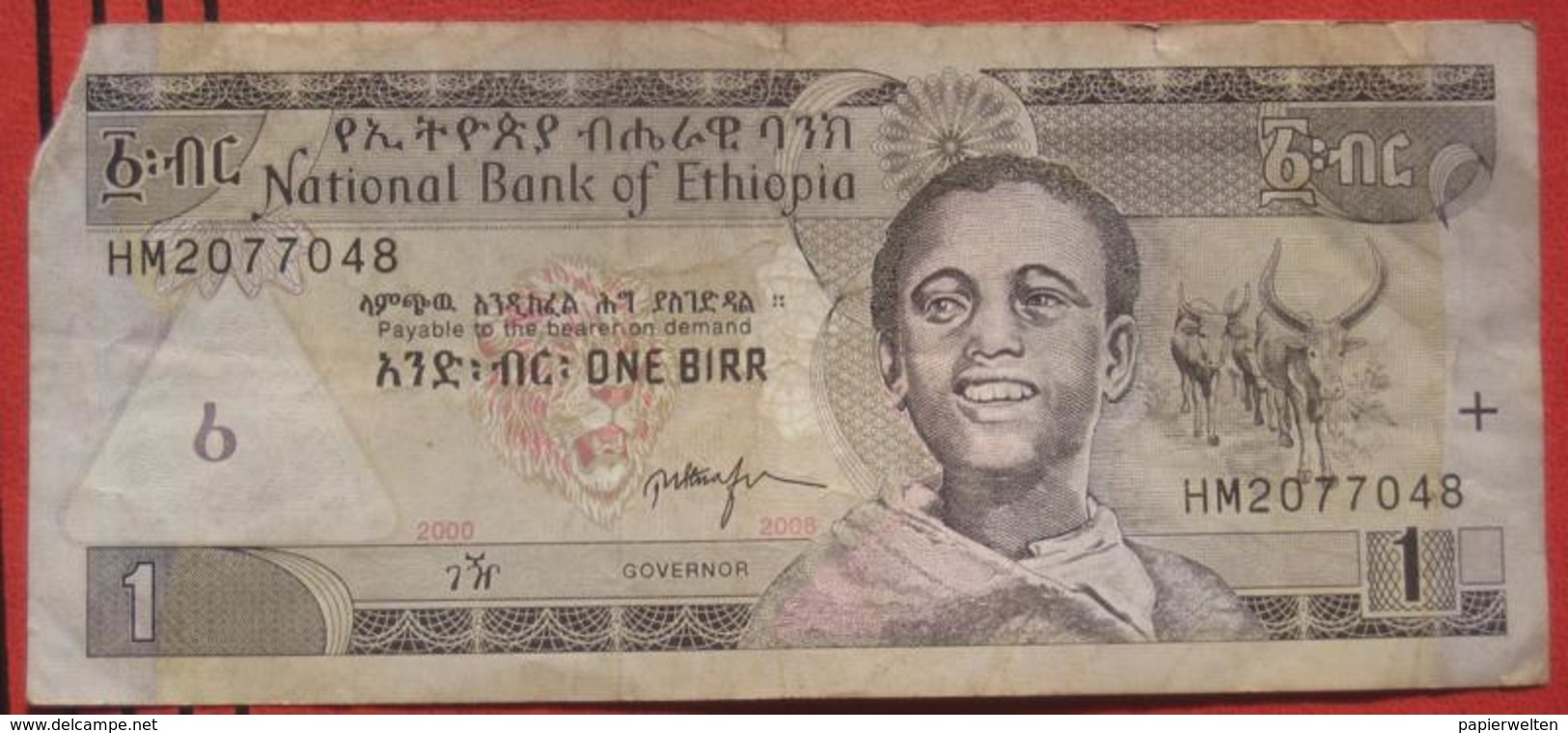 1 Birr 2000 (WPM 46b) - Ethiopia