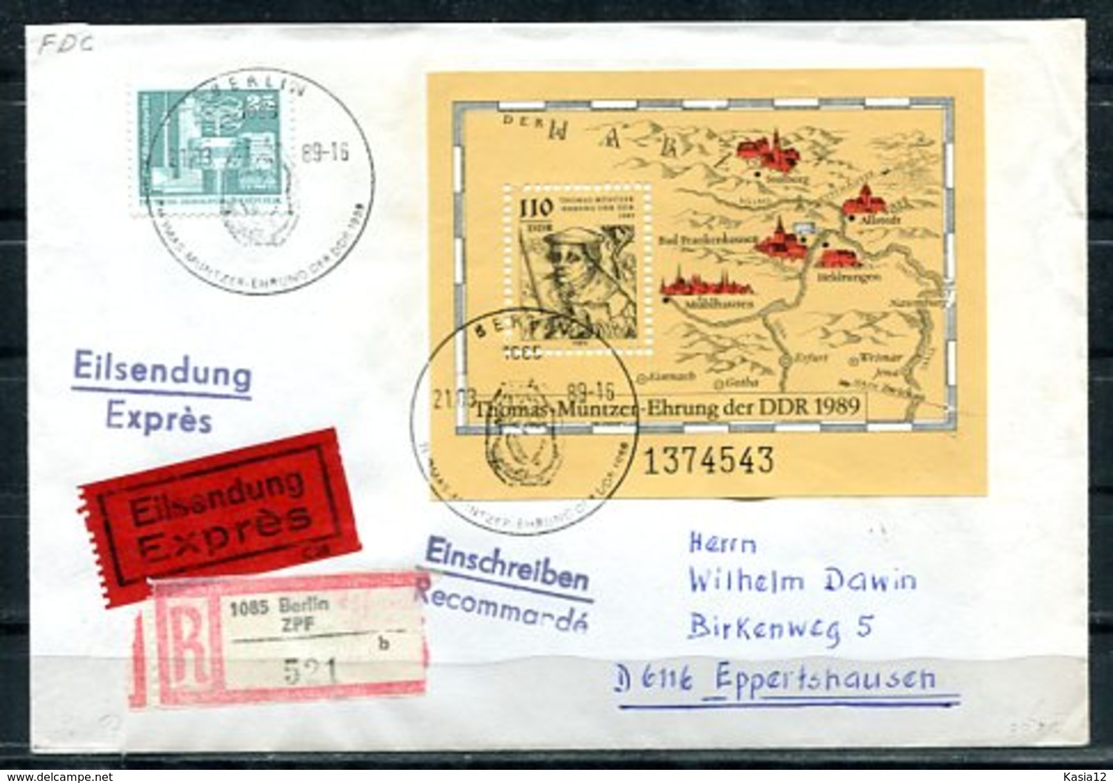 E26246)DDR FDC Bl 97 - Sonstige & Ohne Zuordnung