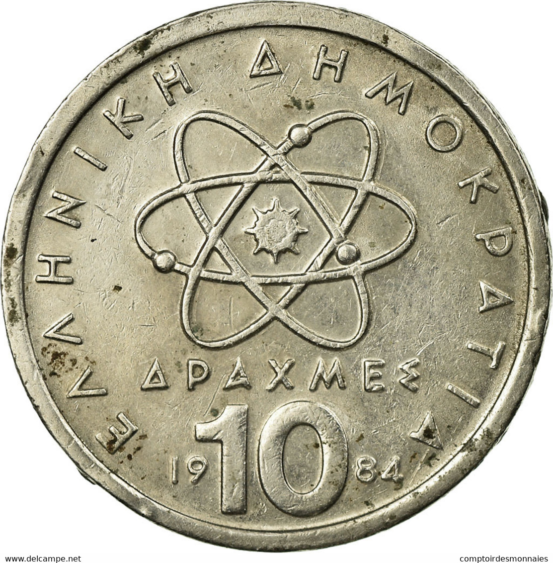 Monnaie, Grèce, 10 Drachmes, 1984, TB+, Copper-nickel, KM:132 - Grèce