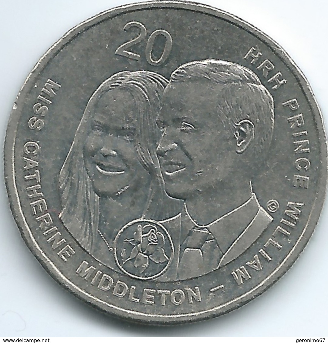 Australia - Elizabeth II - 20 Cents - 2011 - Royal Wedding - KM1566 - 20 Cents