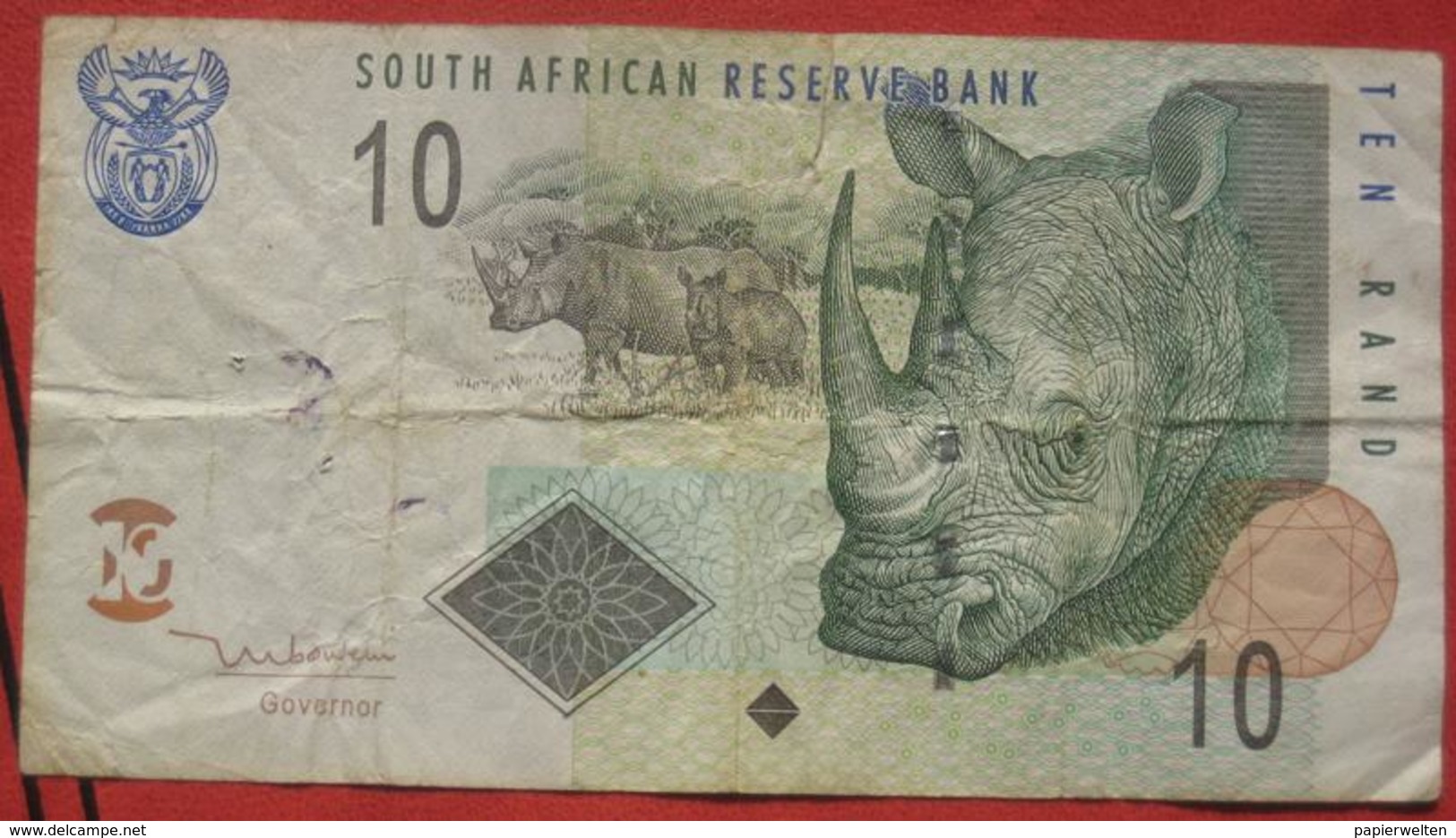 10 Rand ND (2005?) (WPM 128?) - Afrique Du Sud