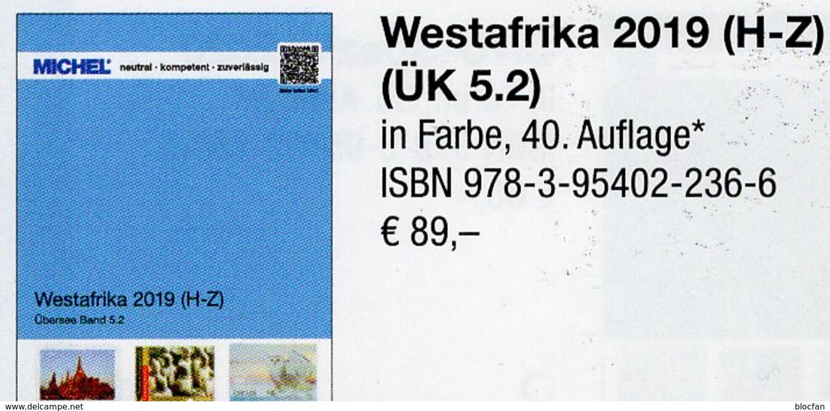 Catalogue 2019 Westafrica K-Z MICHEL Part 5/2 New 89€ Cameroun Liberia Mali Niger Senegal Mauretanien Leone K.Verde - Sammeln