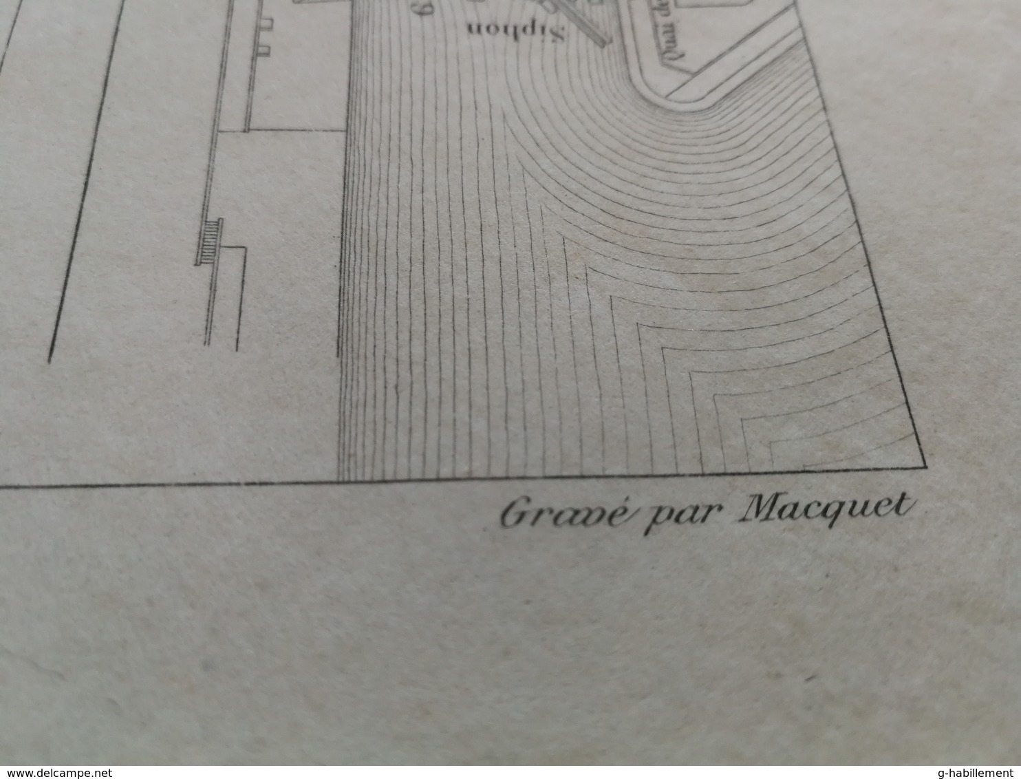 ANNALES PONTS Et CHAUSSEES (Dep 75 ) - Plan De Siphons Des îles à Paris - Gravé Par Macquet - 1891 (CLA67) - Cartes Marines