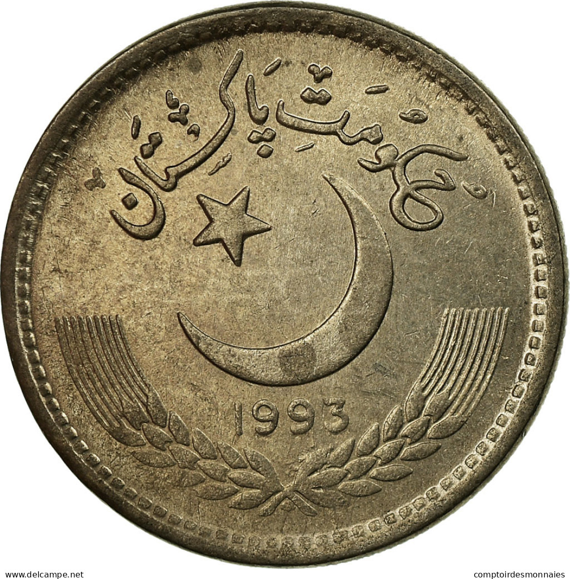 Monnaie, Pakistan, 50 Paisa, 1993, TTB, Copper-nickel, KM:54 - Pakistán