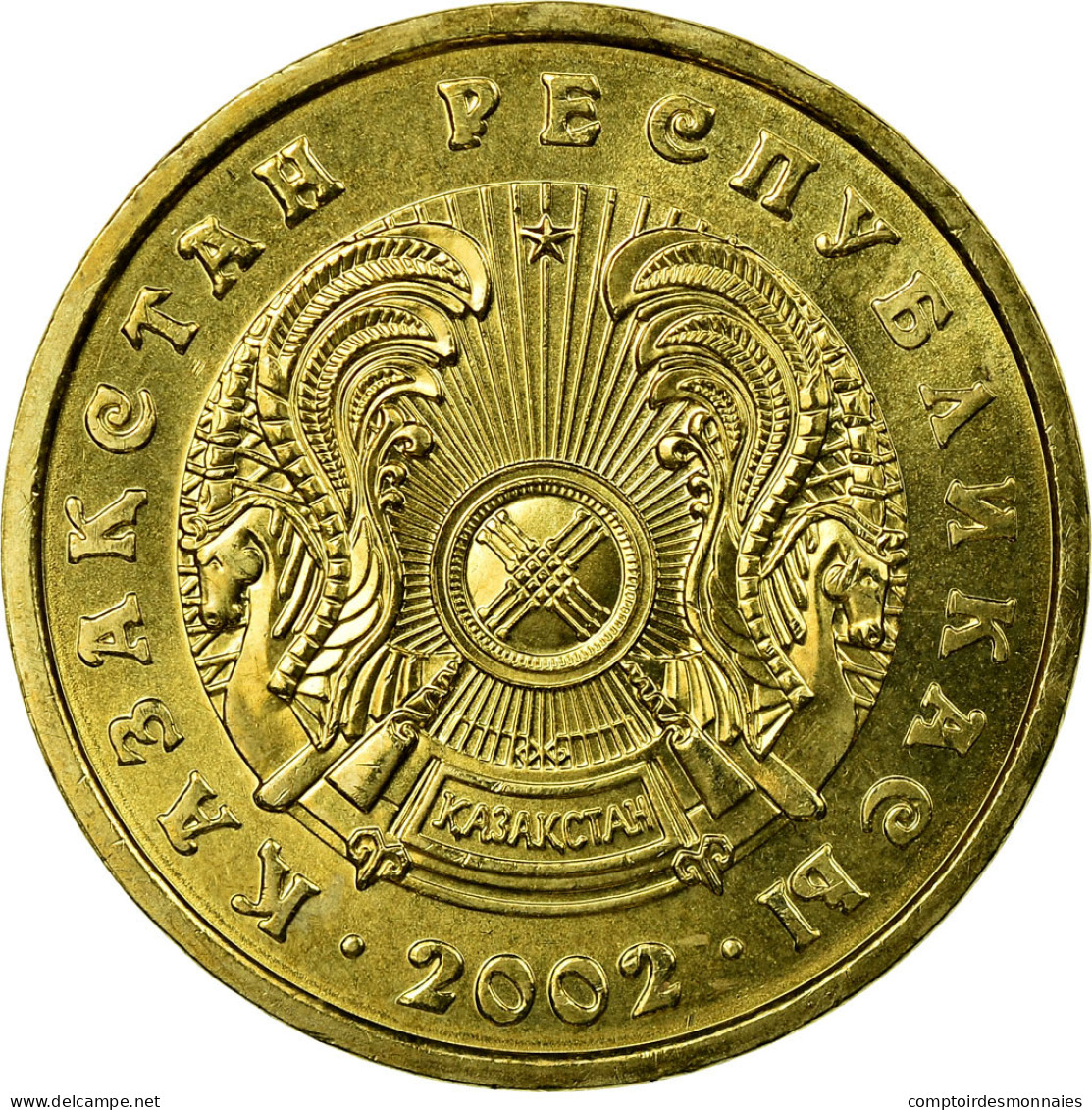 Monnaie, Kazakhstan, 10 Tenge, 2002, Kazakhstan Mint, SUP, Nickel-brass, KM:25 - Kazakhstan