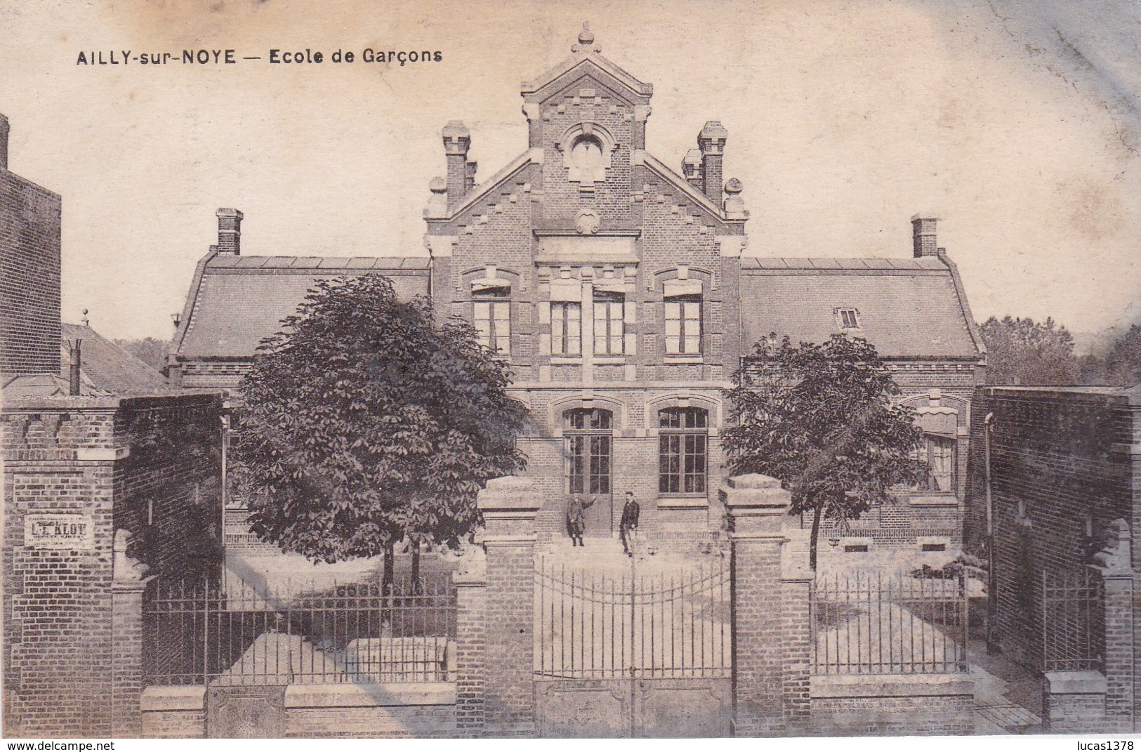 80 / AILLY SUR NOYE / ECOLE DES GARCONS / PLAN RARE - Ailly Sur Noye