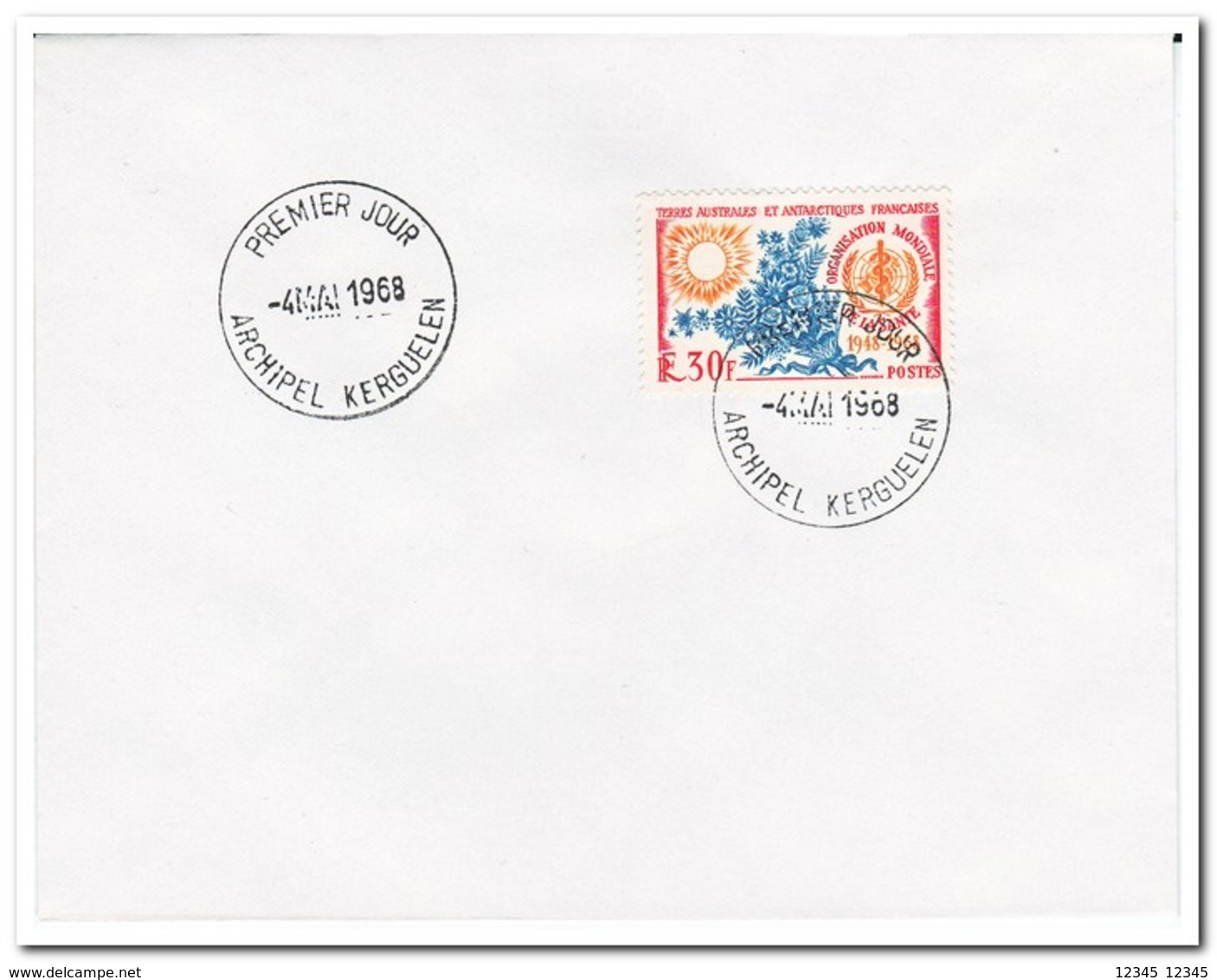 Frans Antarctica 1970, FDC, 20 Years WHO - FDC